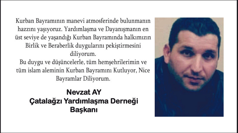 Ay'ın bayram mesajı