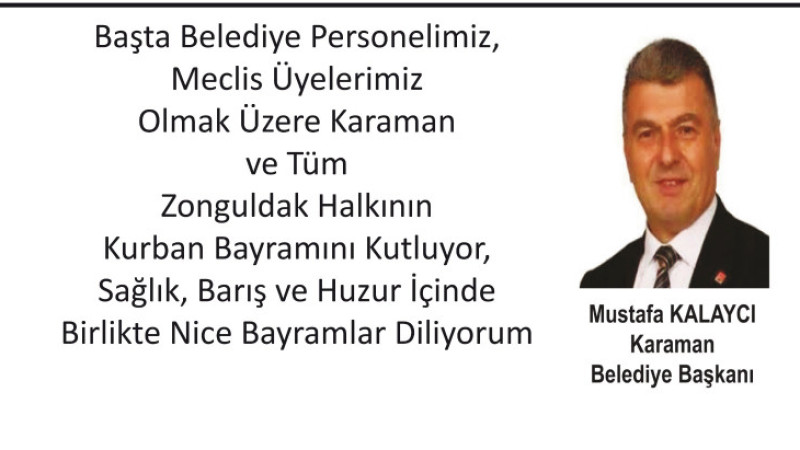 Kalaycı, bayramı kutladı
