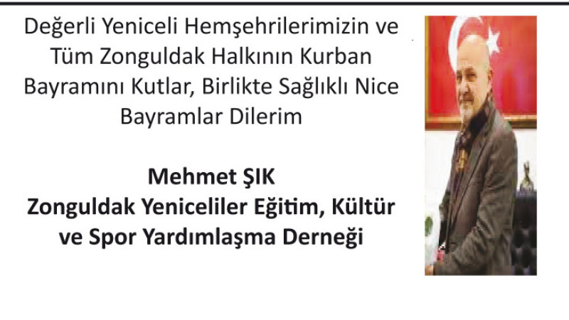 Şık, Bayramı kutladı