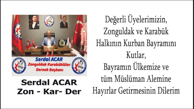 Başkan Acar'ın Bayram Mesajı