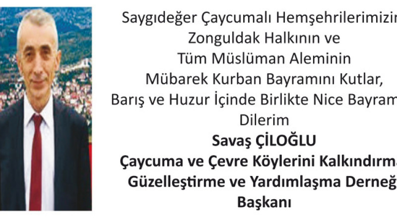Başkan Çilığlu'nun Bayram Mesajı