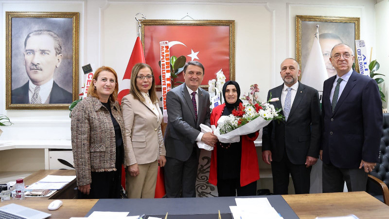Demir ve yönetimi, başkan Tahsin Erdem’i ziyaret etti 