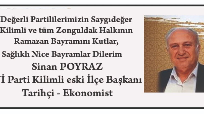 Sinan Poyraz'ın Bayram Mesajı 