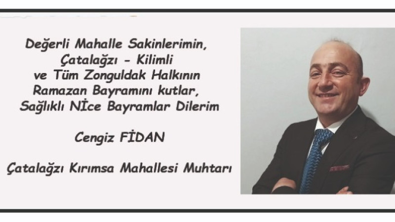 Cengiz Fidan'ın Bayram Mesajı 