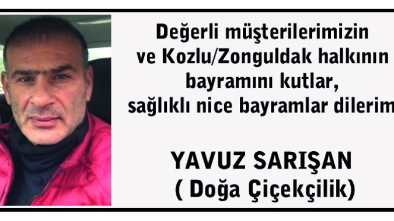 Yavuz Sarışan Bayram mesajı 