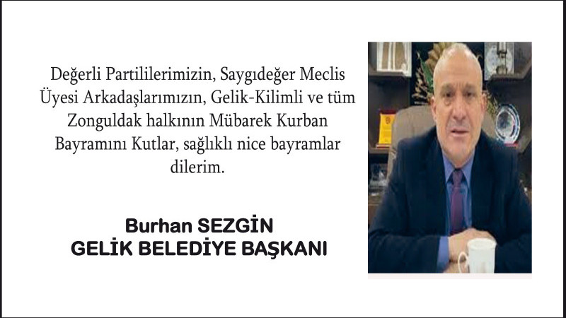 Başkan Sezgin'in Bayram Mesajı