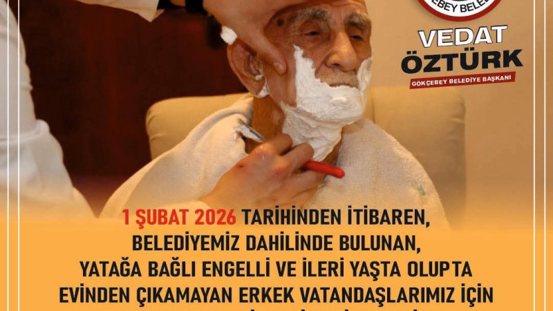 Evde traş hizmeti verilecek