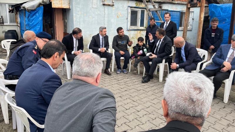 Madenciye geçmiş olsun ziyareti 