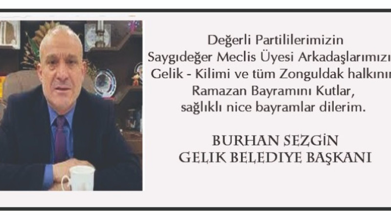 Başkan Sezgin'in Bayram Mesajı