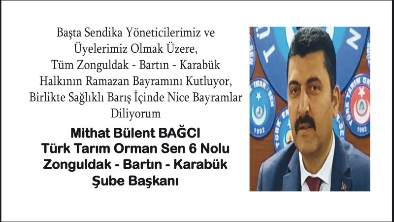 Başkan Bağcı'nın Bayram Mesajı