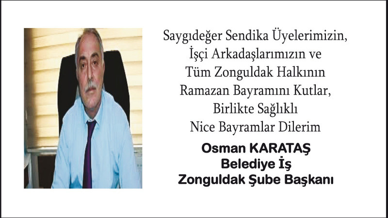 Başkan Karataş'ın Bayram Mesajı