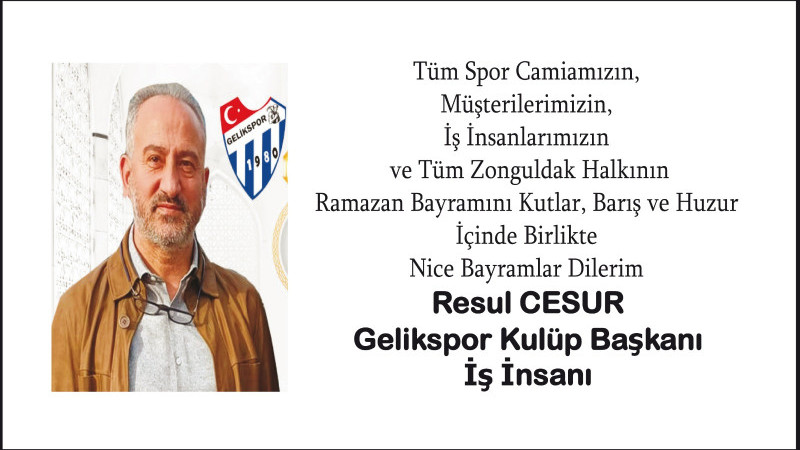 Cesur' dan bayram mesajı