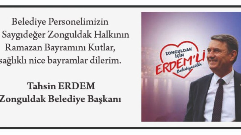 Başkan Erdem'in Mesajı