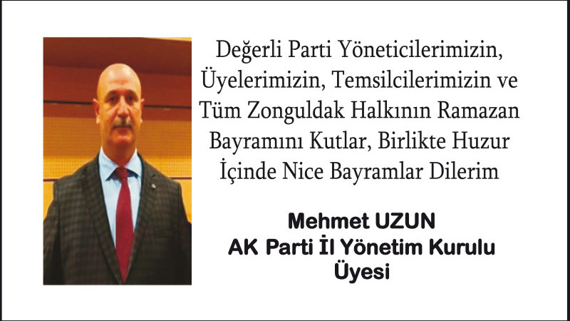 Mehmet Uzun'un Bayram Mesajı